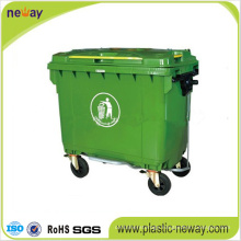 660L Eco-Friendly Plastic Outdoor Dustbin